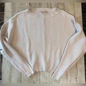 Philosophy beige Ribbed Knit Pullover Sweater XS